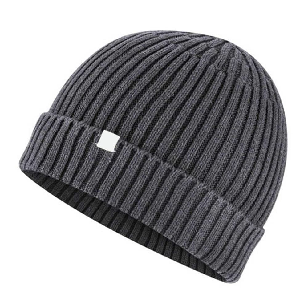 Charcoal Ribbed Beanie