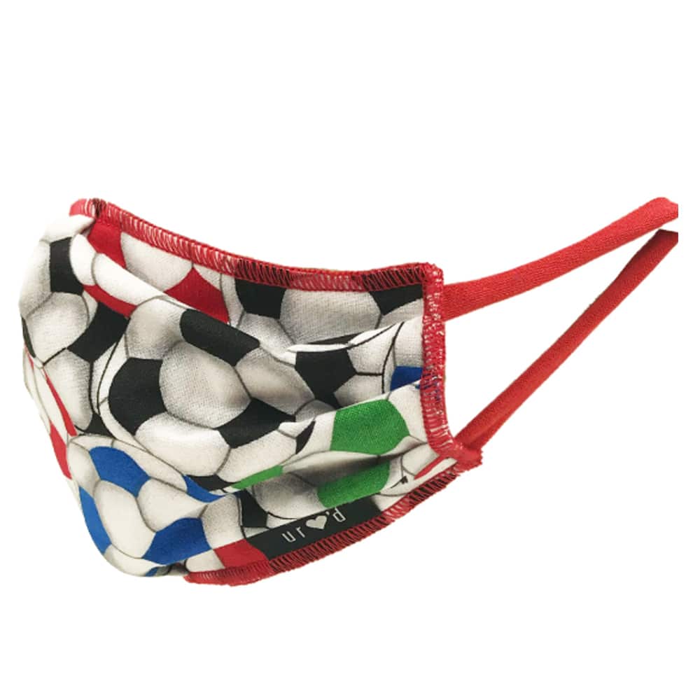 Custom Soccer Ball Pattern Face Mask