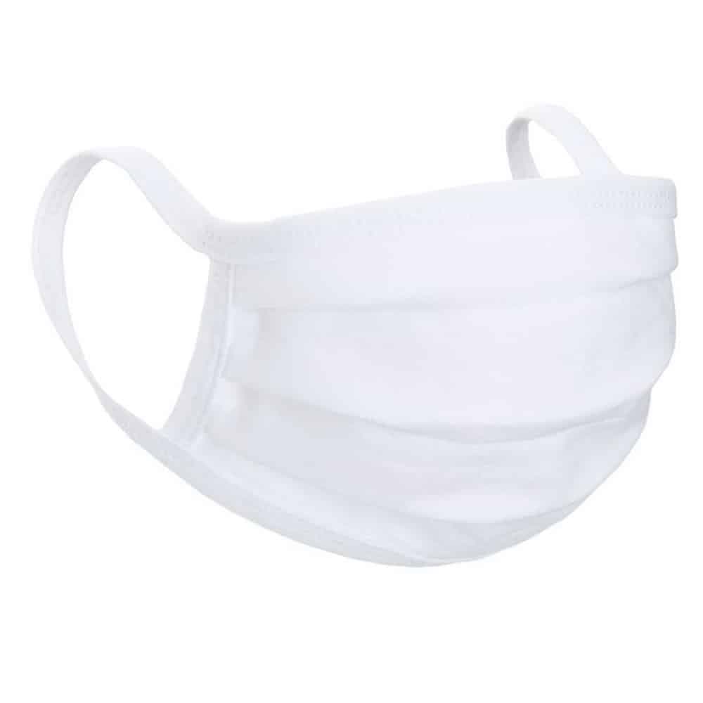 White Fabric Mask
