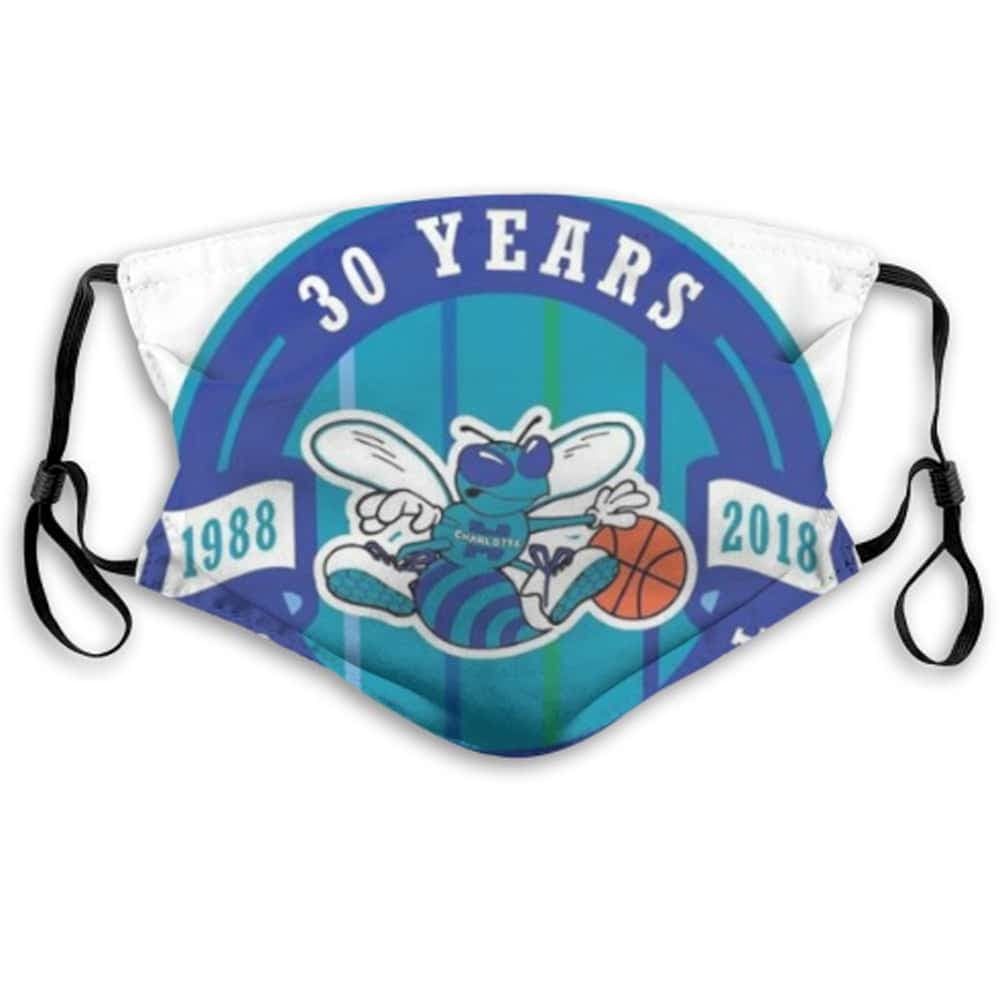 Teal Insect-Mascot Milestone Face Mask