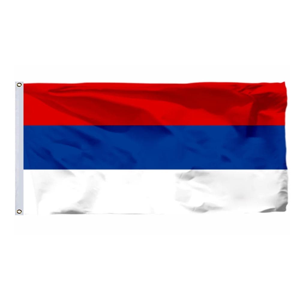Custom Red Blue White Horizontal Tricolor Flag