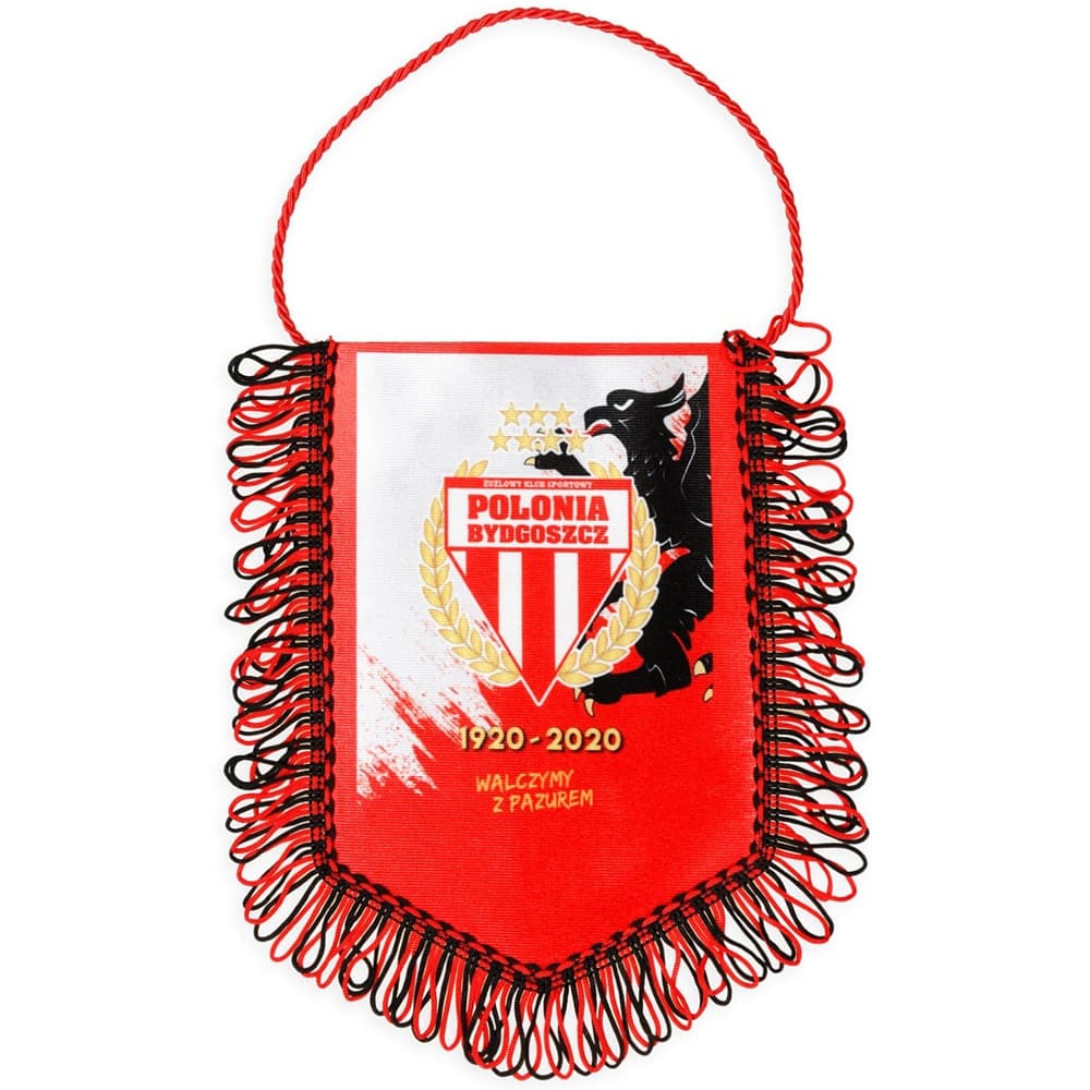 Custom Red Crest Sports Pennant