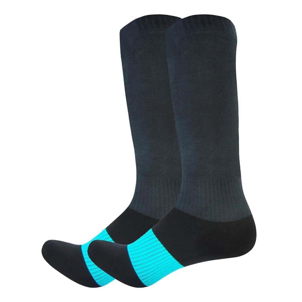 Dark Socks with Teal