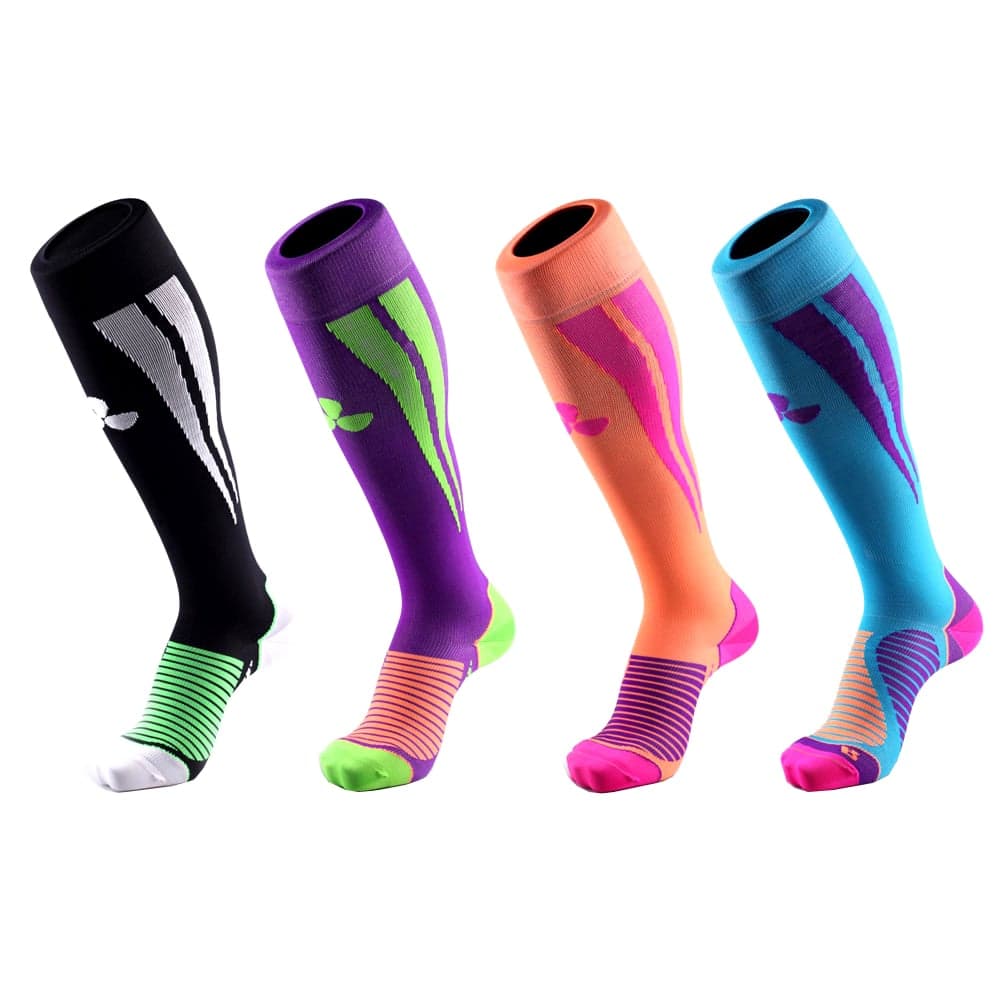 Custom Vibrant Athletic Stripe Sports Sock