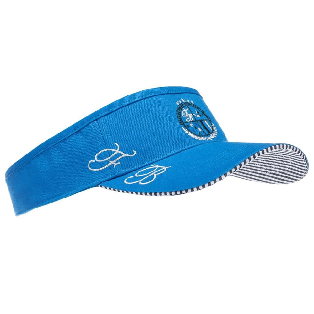 Blue Striped Visor