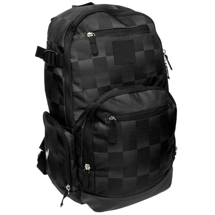 Black Checkered Backpack