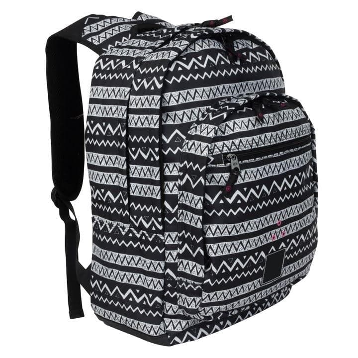 Custom Black White Zigzag Backpack