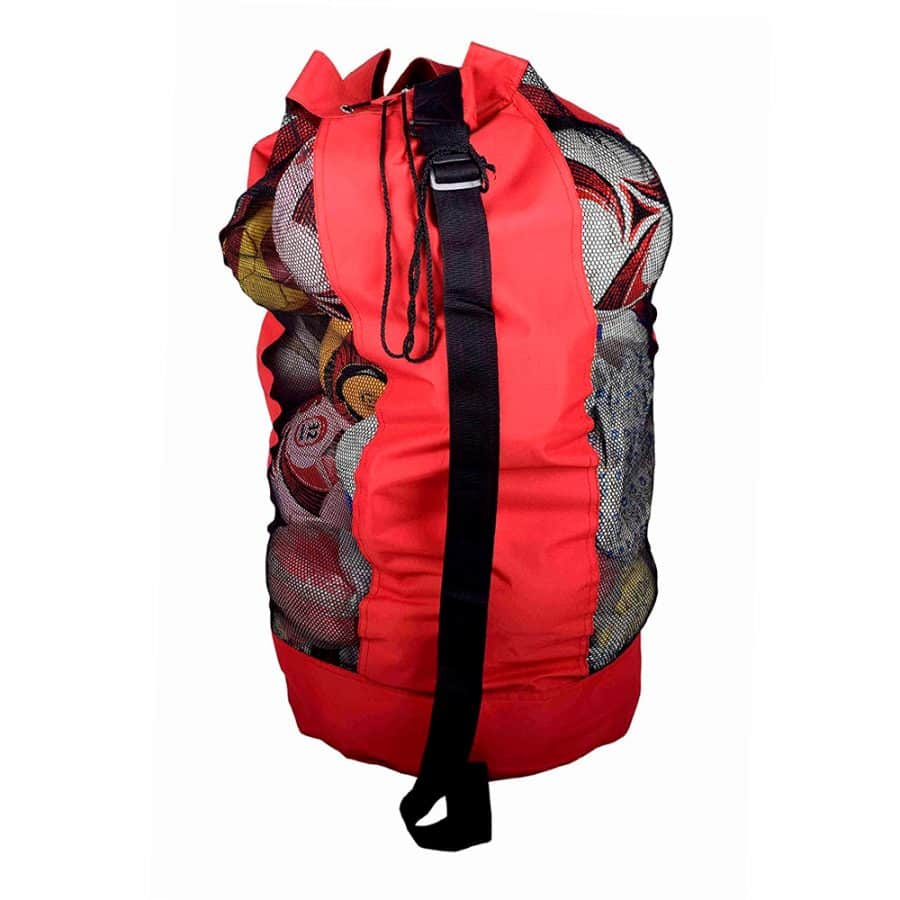 Red Mesh Sports Bag