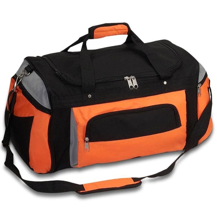 Black & Orange Sports Bag
