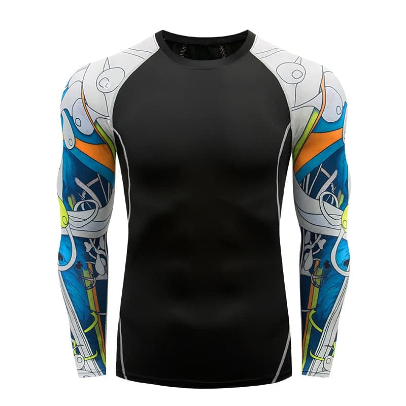 Vibrant Graphic Rash Guard