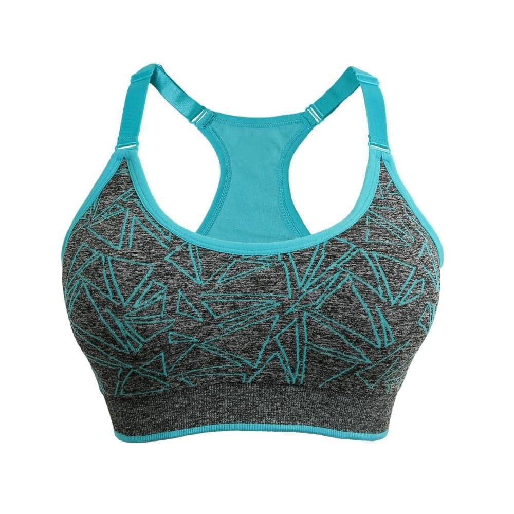 Gray Teal Geometric