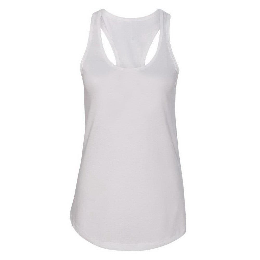 White Racerback Tank