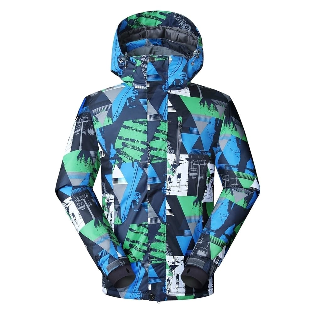 Geometric Blue Green