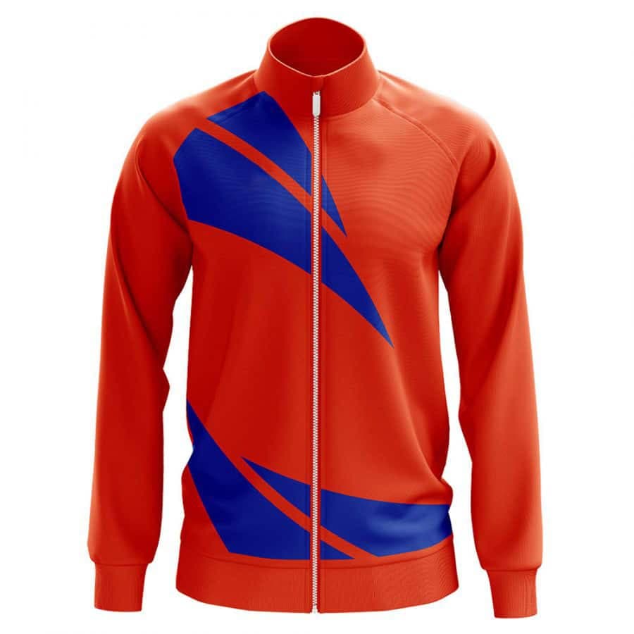 Red Blue Striped Jacket
