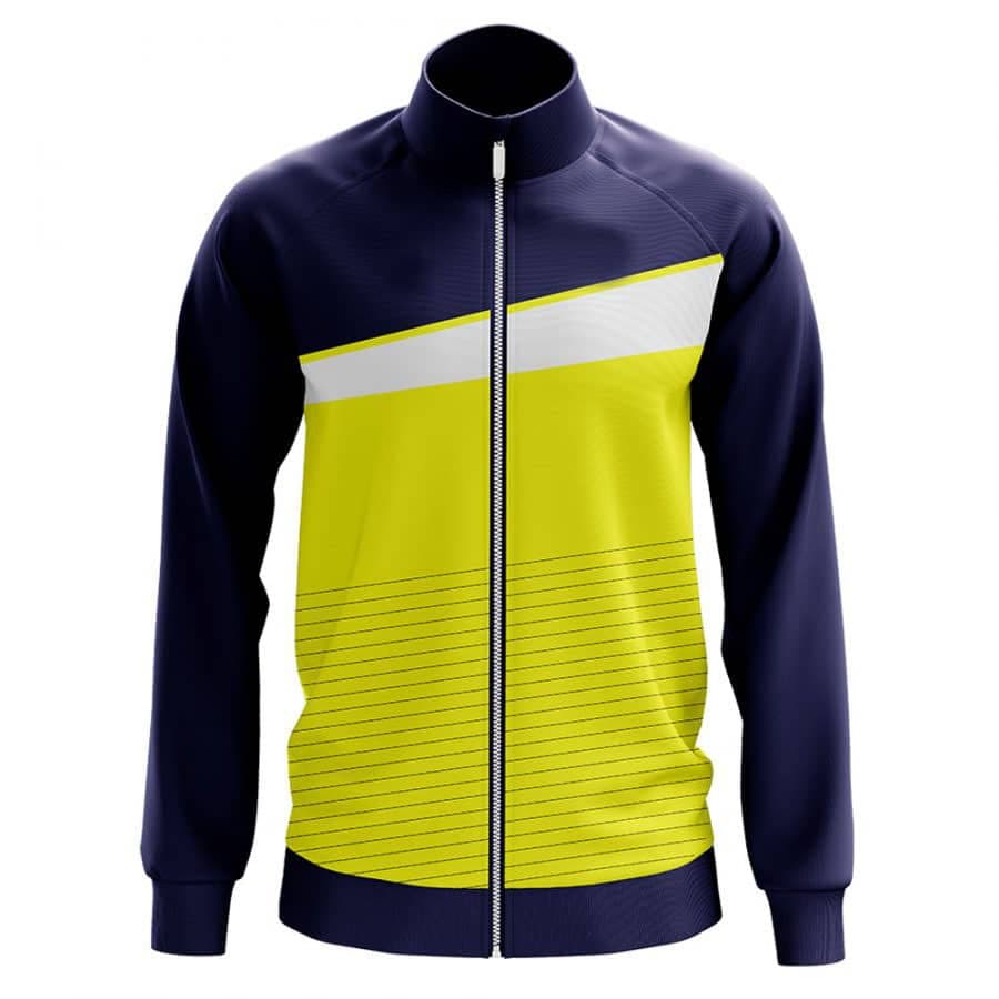 Navy Yellow Striped Jacket