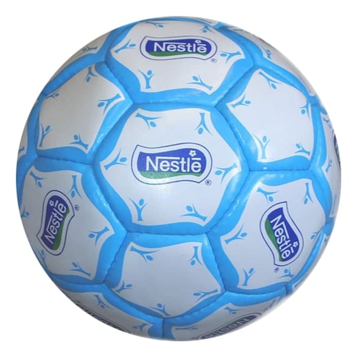 Blue Hexagon Promotional Soccer Ball