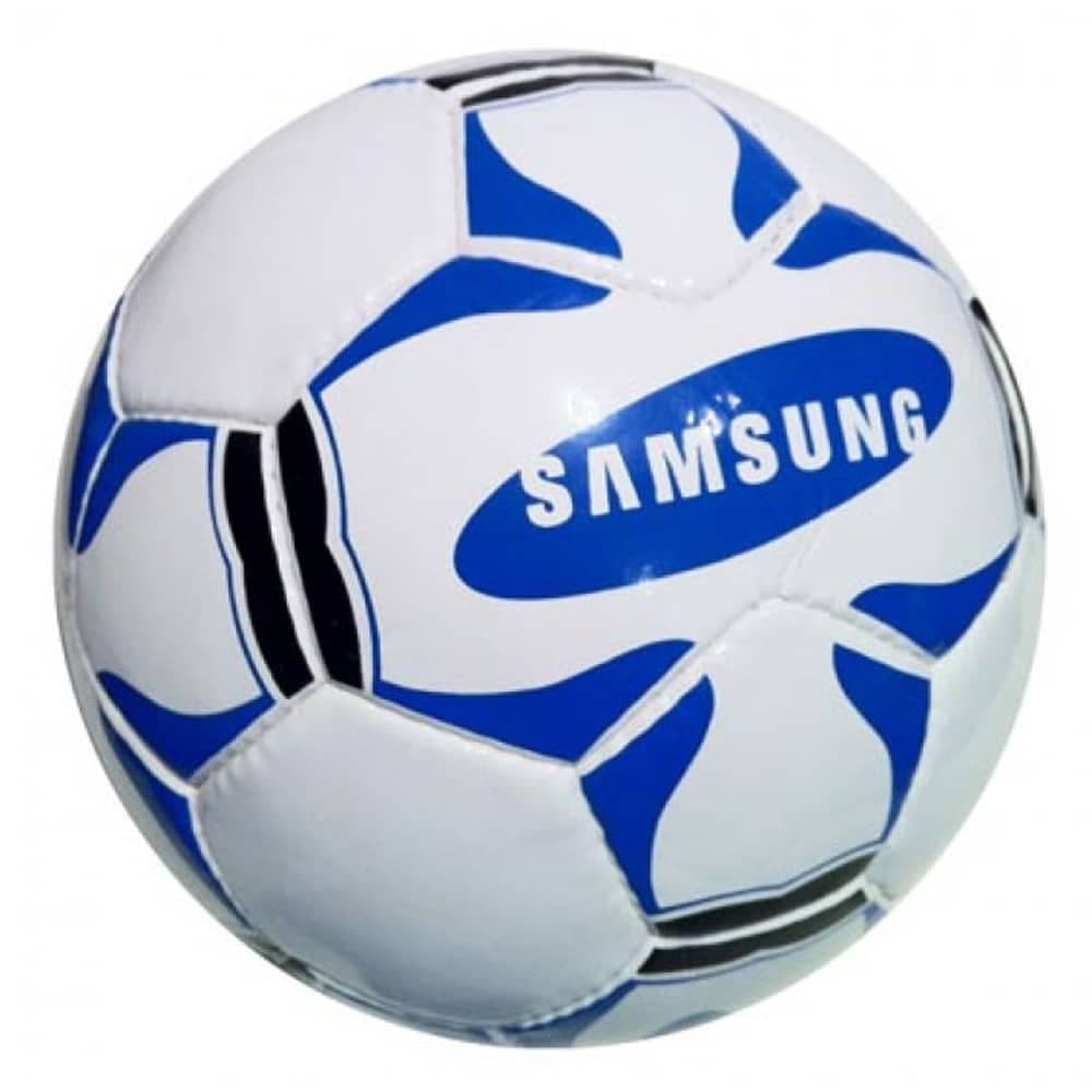 Custom White Blue Promotional Soccer Ball
