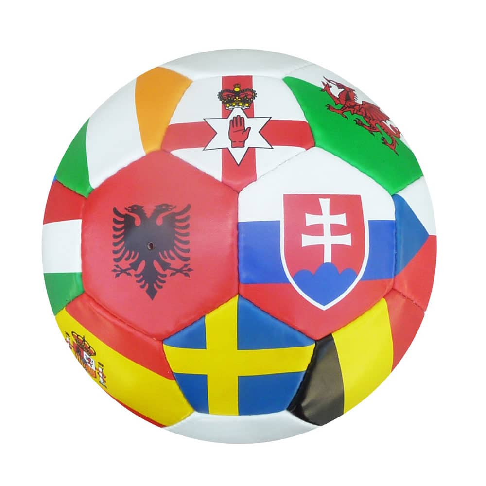 Custom Colorful Flag Promotional Soccer Ball
