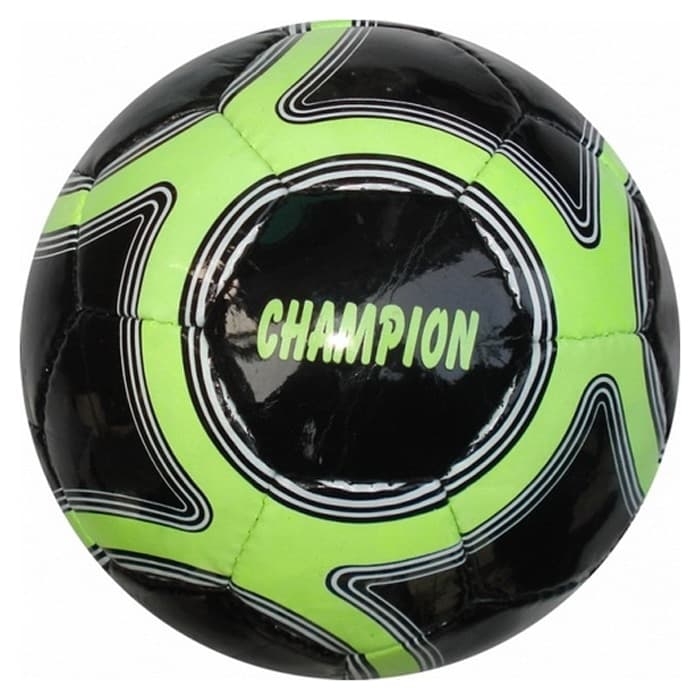 Black Green Hand-Stitched Soccer Ball