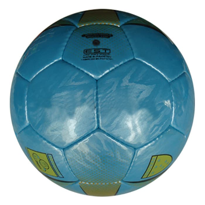 Custom Blue Graphic Machine-Stitched Soccer Ball