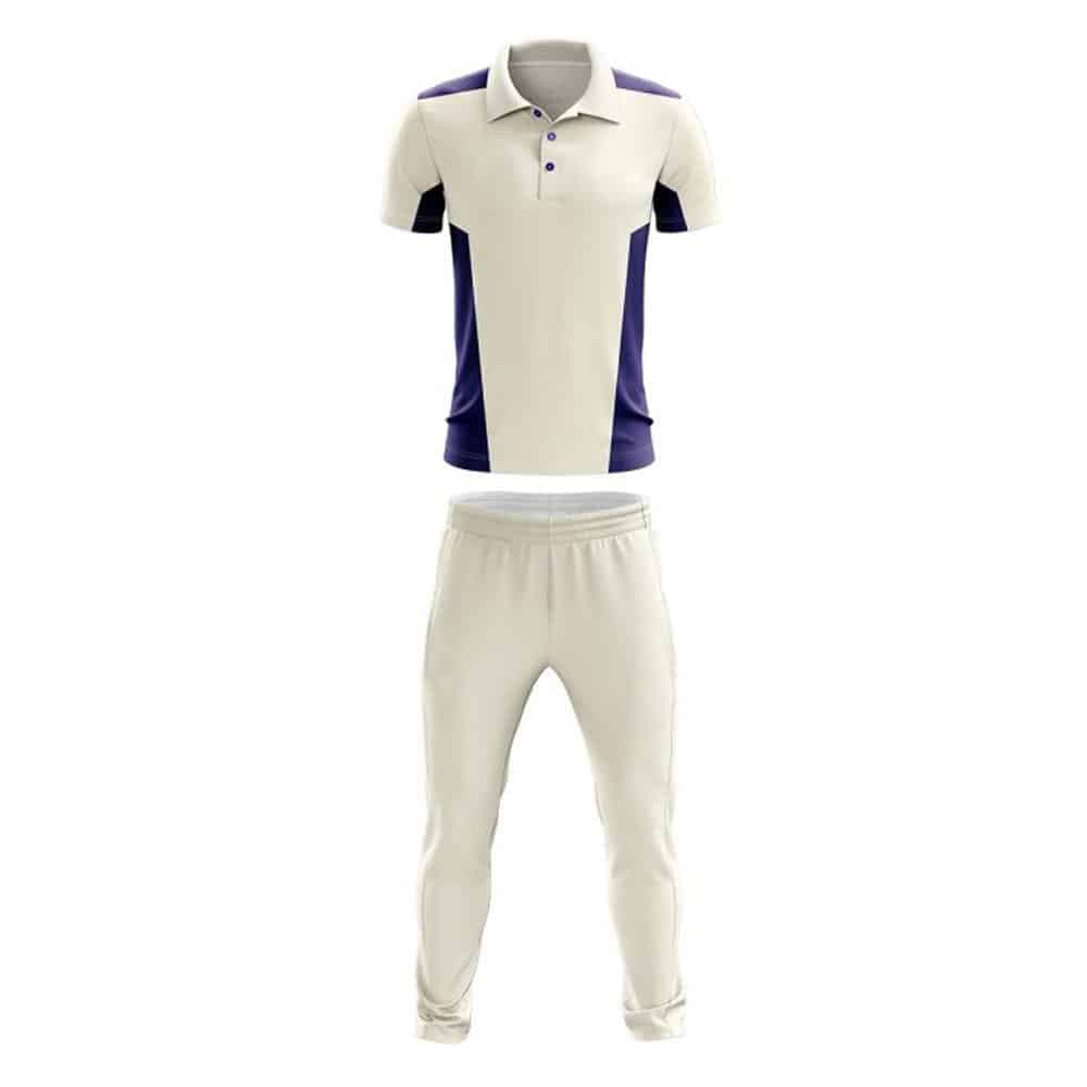 Cream & Purple Cricket Set