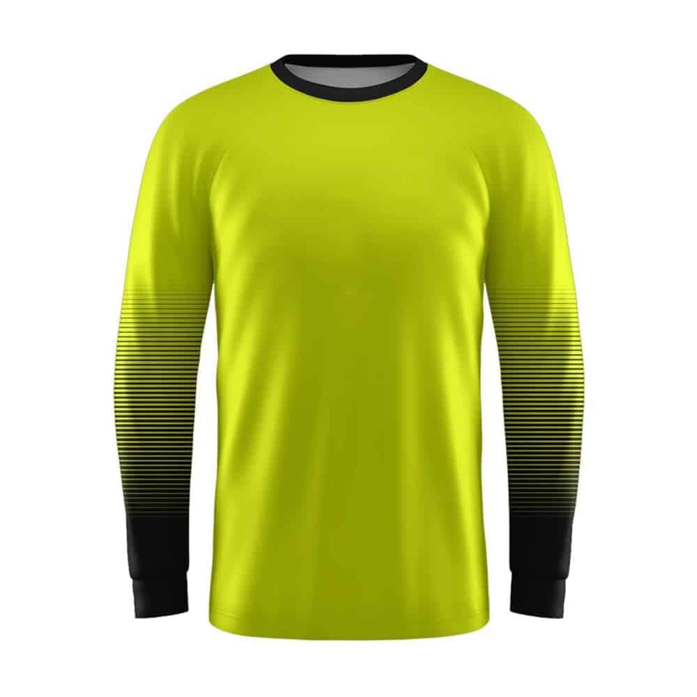 Custom Lime Gradient Goalkeeper Uniform