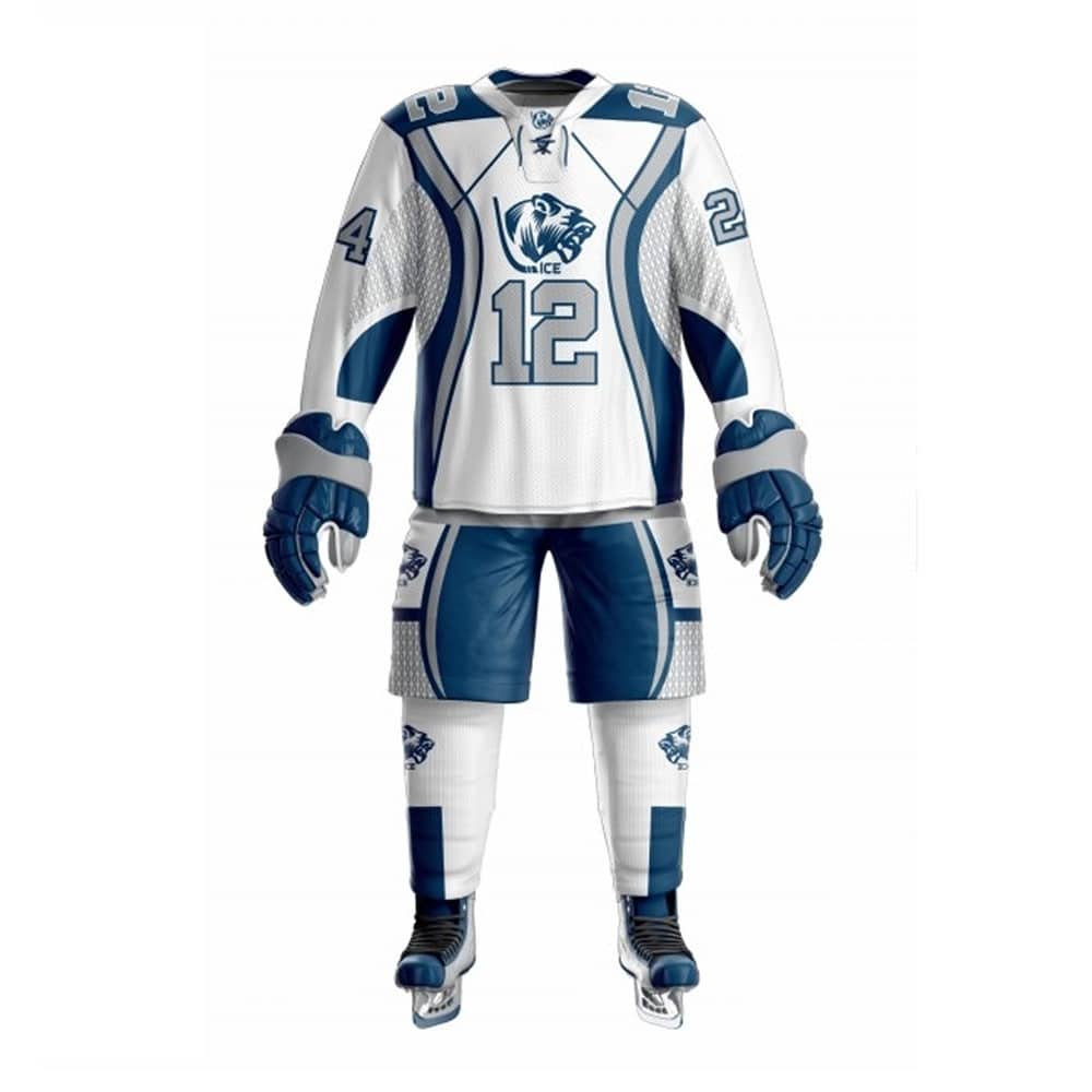 Blue & White Hockey Uniform
