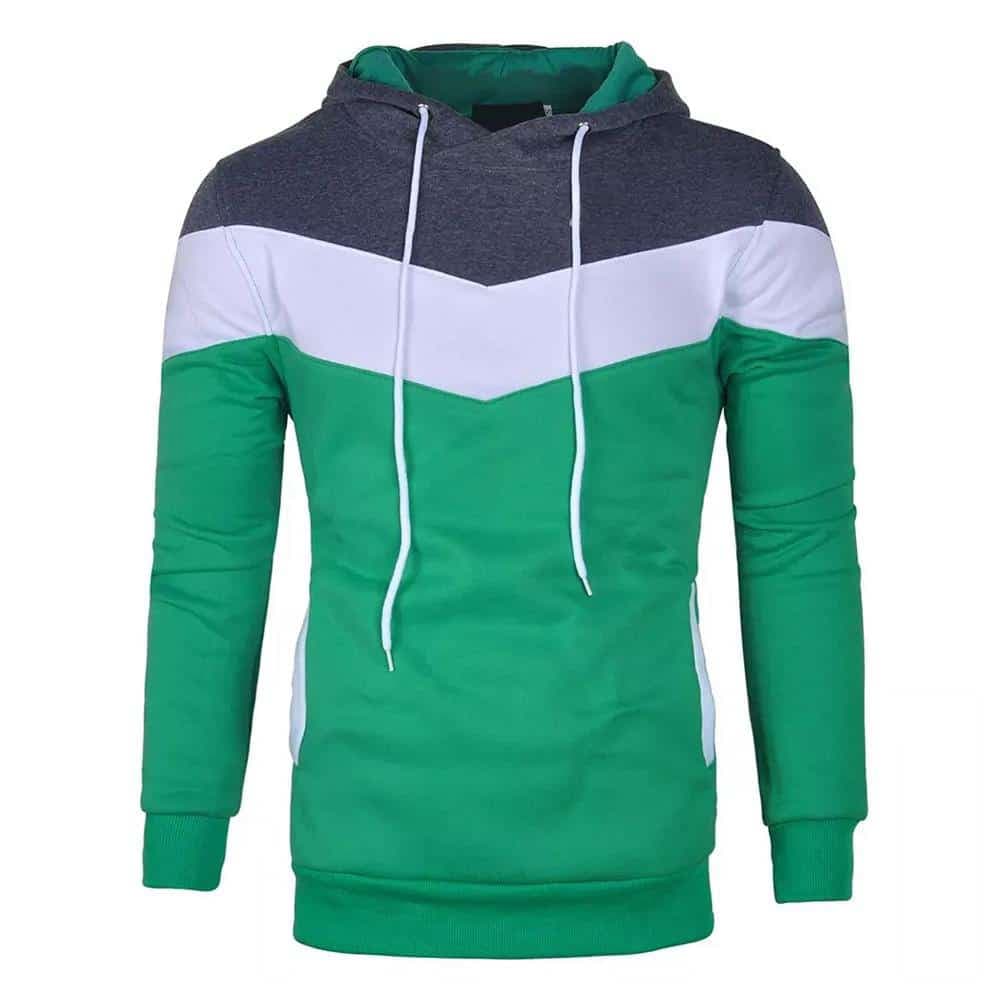 Green Chevron Hoodie