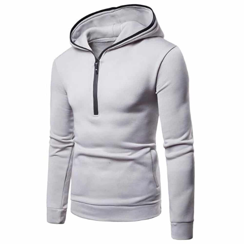Light Grey Zip Hoodie