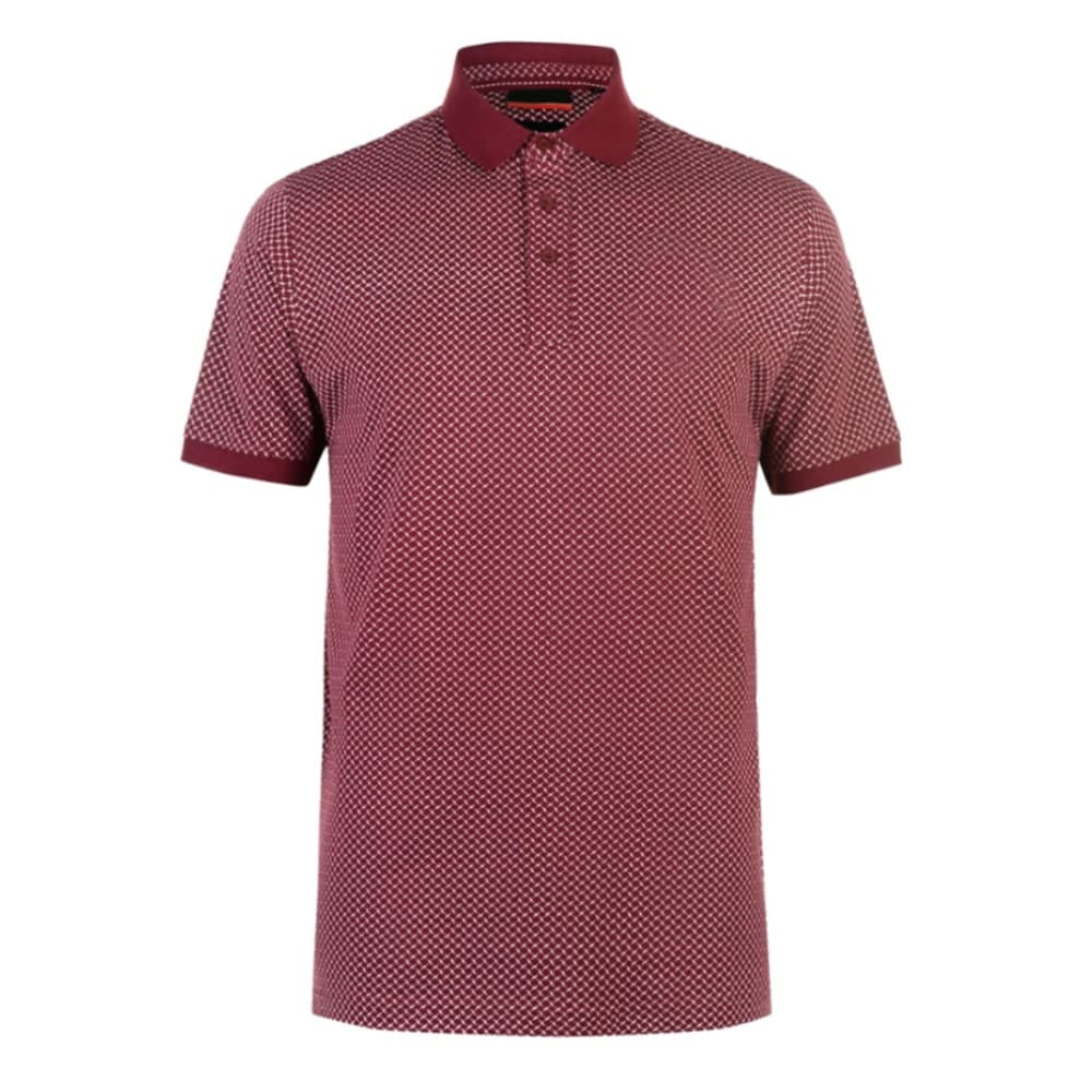 Burgundy Pattern Polo