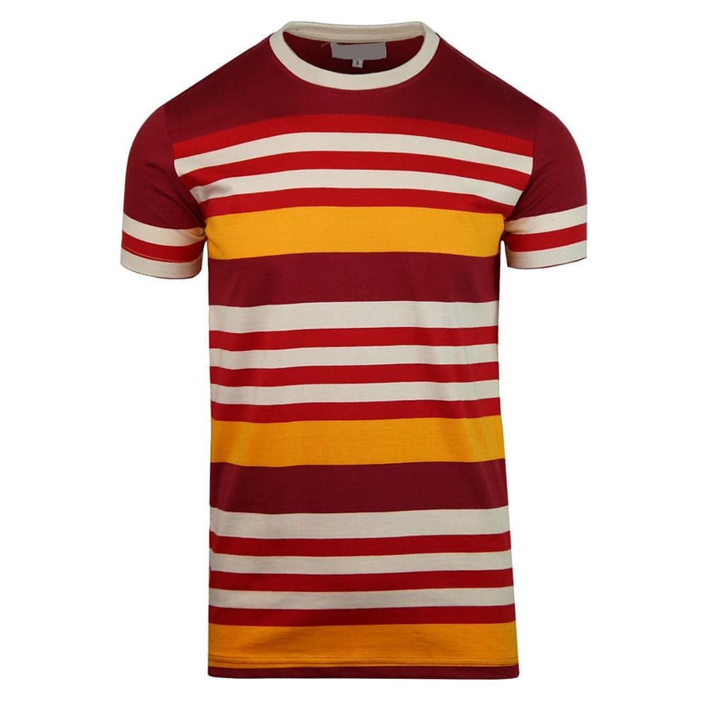 Red Yellow Striped Tee